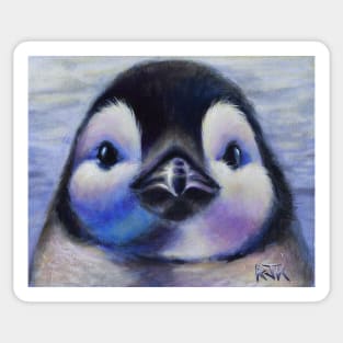 One Cool Penguin Chick Sticker